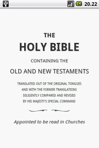 The Holy Bible (KJV) screenshot