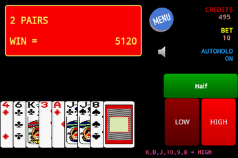 Jolly Card Poker for android screenshot